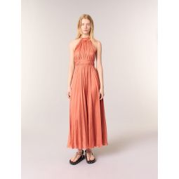 Pleated maxi dress