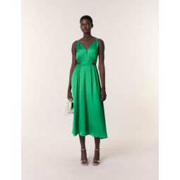 Satin-look maxi dress