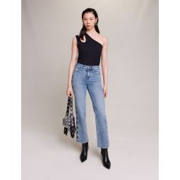 Straight-leg jeans