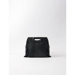 Leather mini M bag with chain