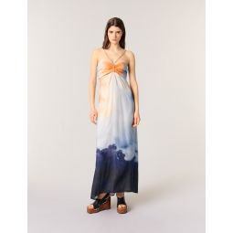 Tie-dye maxi dress