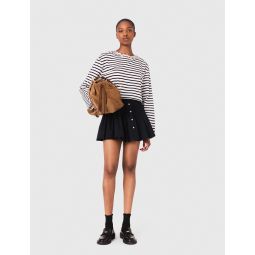 Striped long-sleeved T-shirt