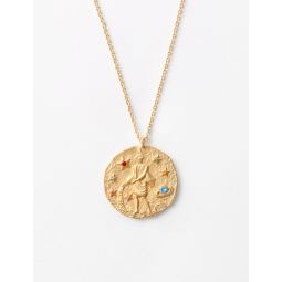 Aquarius zodiac sign necklace