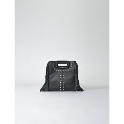 M mini leather bag with fringes