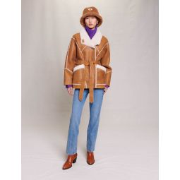 Short fleece coat