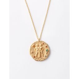 Gemini zodiac sign necklace