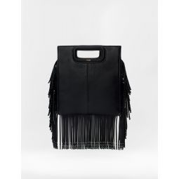 M bag with fringing decorated with studs