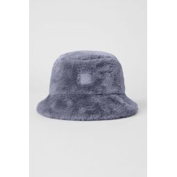 Faux Fur Bucket Hat - Fog