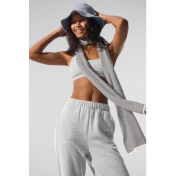Cashmere Light Frosted Scarf - Light Heather Grey/Ivory