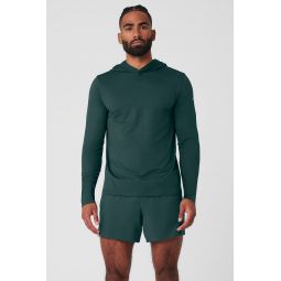 Conquer Reform Long Sleeve With Hood - Midnight Green