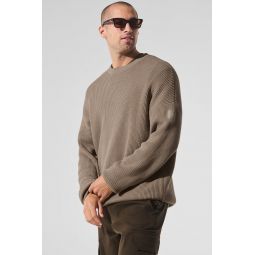Domain Rib Knit Crew Sweater - Gravel