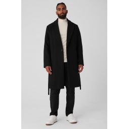 Wool Gameday Overcoat - Black