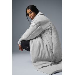 Quilted Perfection Puffer - Athletic Heather Grey