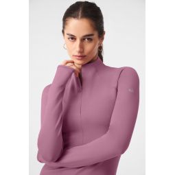 Airlift Winter Warm 1/4 Zip Long Sleeve - Soft Mulberry