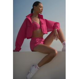 Cropped Playmaker Jacket - Pink Summer Crush