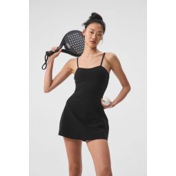 Alosoft Courtside Tennis Dress - Black