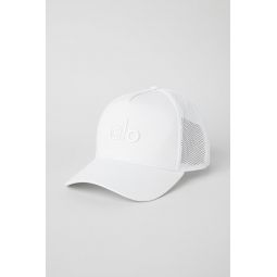 District Trucker Hat - White/White