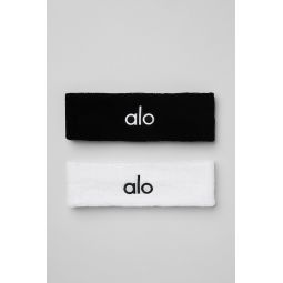Glow Sweatband (2-Pack) - Black/White