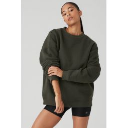 Renown Heavy Weight Crew Neck Pullover - Stealth Green