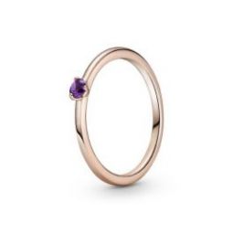 Purple Solitaire Ring - Pandora Rose * RETIRED *