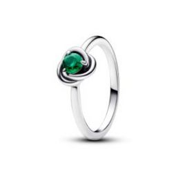 Green Eternity Circle Ring - May