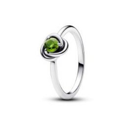 Spring Green Eternity Circle Ring - August