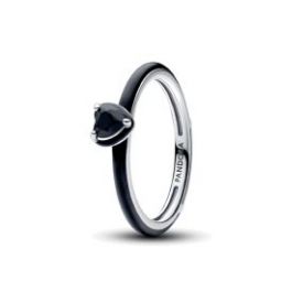 Black Chakra Heart Ring - Pandora ME