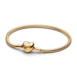 Heart Clasp Snake Chain Bracelet - Pandora Shine