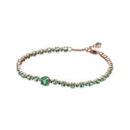 Green Sparkling Pave Tennis Bracelet - Pandora Rose * RETIRED *