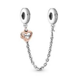 Family Heart Safety Chain - Pandora Rose