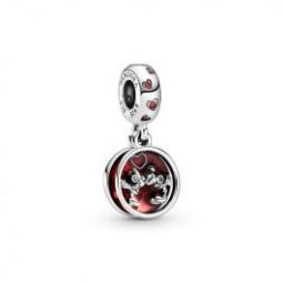Disney, Mickey Mouse & Minnie Mouse Love and Kisses Dangle Charm