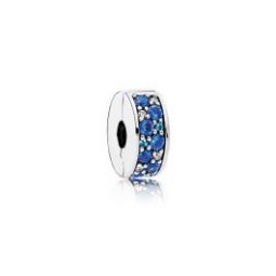 Mosaic Shining Elegance Blue Silicone Grip Clip