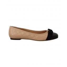 Salvatore Ferragamo Quilted Nappa Leather Ballet Flats