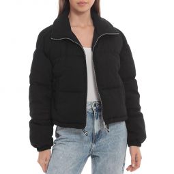 Womens Cropped Cold Weather Puffer Jacket