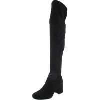 Blocky 02 Womens Suede Pull-On Knee-High Boots