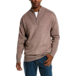 Scott & Scott London Wool & Cashmere-Blend 1/4-Zip Mock Sweater