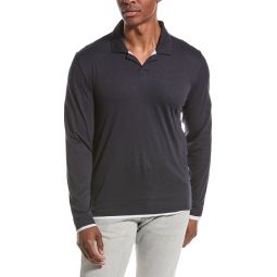 Vince Double Layer Johnny Collar Shirt