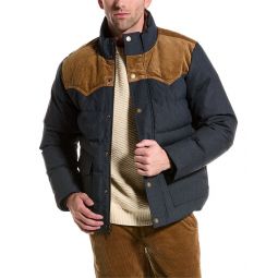 Brooks Brothers Out Denim Puffer Down Jacket