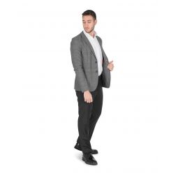 Hugo Boss Grey Polyester Blend Mens Jacket