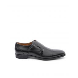 Hugo Boss Black Calfskin Monk Strap Shoes