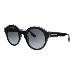 McQ Black Round MQ0003S-001 Sunglasses