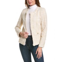 Nanette Nanette Lepore Plaid Tweed Jacket