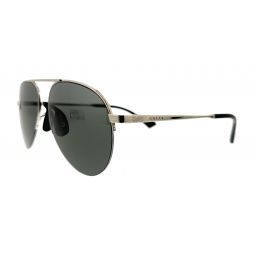 Gucci Silver Aviator Sunglasses