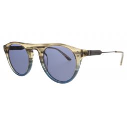 Calvin Klein Taupe/Blue Horn Gradient Round CK20701S 41888 Sunglasses