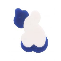 Miu Miu Blue White Resin Cloud Brooch Pin-One Size
