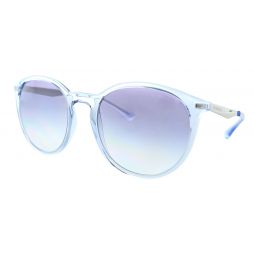 Emporio Armani Shiny Transparent Blue Round 0EA4148 584419 Sunglasses