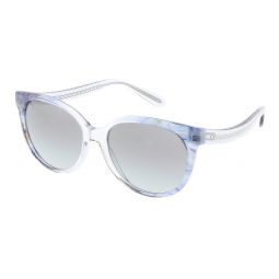 Coach 0HC8321 56553C55 Blue Ombre Full rim Round Sunglasses