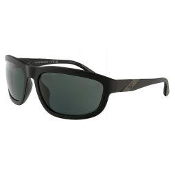 Emporio Armani 0EA4183U 500187 Full Rim Matte Black Rectangular Sunglasses