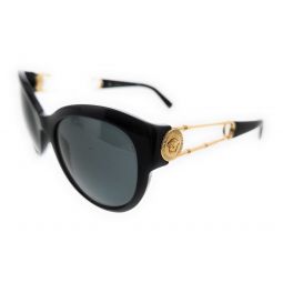 Versace 0VE4389 GB1/87 Black Cateye Full Rim Sunglasses
