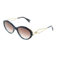 Lanvin LNV618S 425 Full Rim Blue Havana Cat Eye Sunglasses